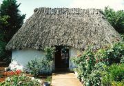 Hütte eines Medizienmannes der Maya